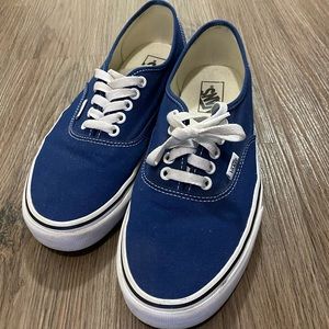 Blue Vans Size 10(W)